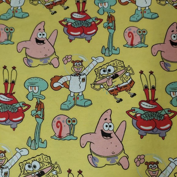 Spongebob SquarePants And Friends Womens Size L Large All Over Print T Shirt - Picture 4 of 10